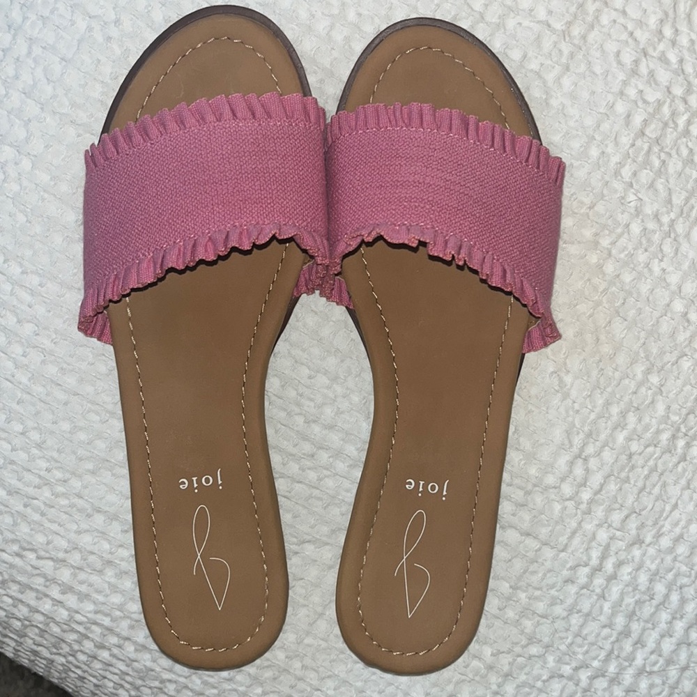 Pink Ruffled Sandals